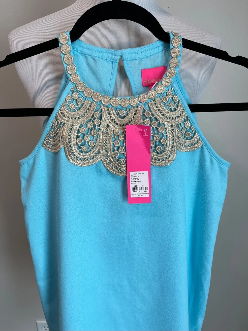 Lilly Pulitzer Mini Pearl Shift Dress Retail $88